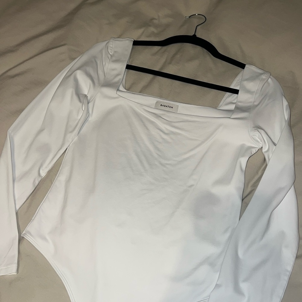 Aritzia Contour Squareneck Longsleeve Bodysuit - Picture 2 of 5